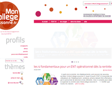 Tablet Screenshot of moncollege.essonne.fr