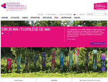 Tablet Screenshot of chamarande.essonne.fr